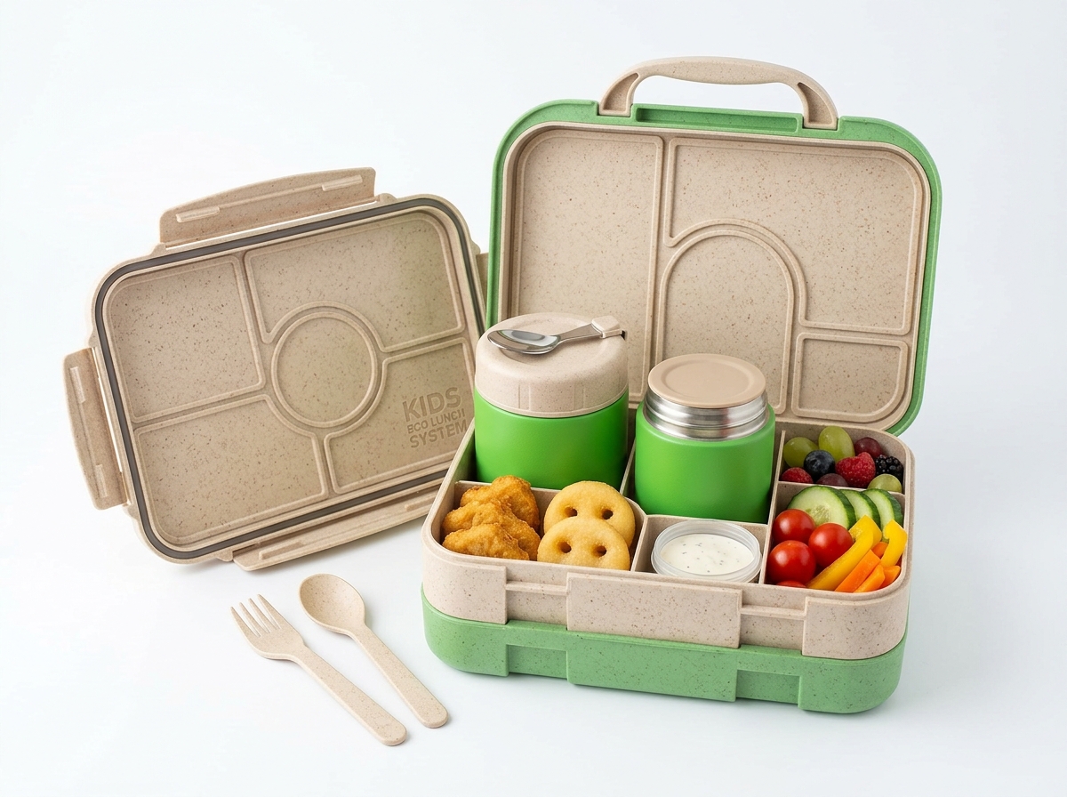 eazylunch Hot & Cold Thermos Bento Box System